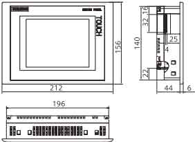 SIEMENS+6AV6 643-0AA01-1AX0型面板+安装方式1
